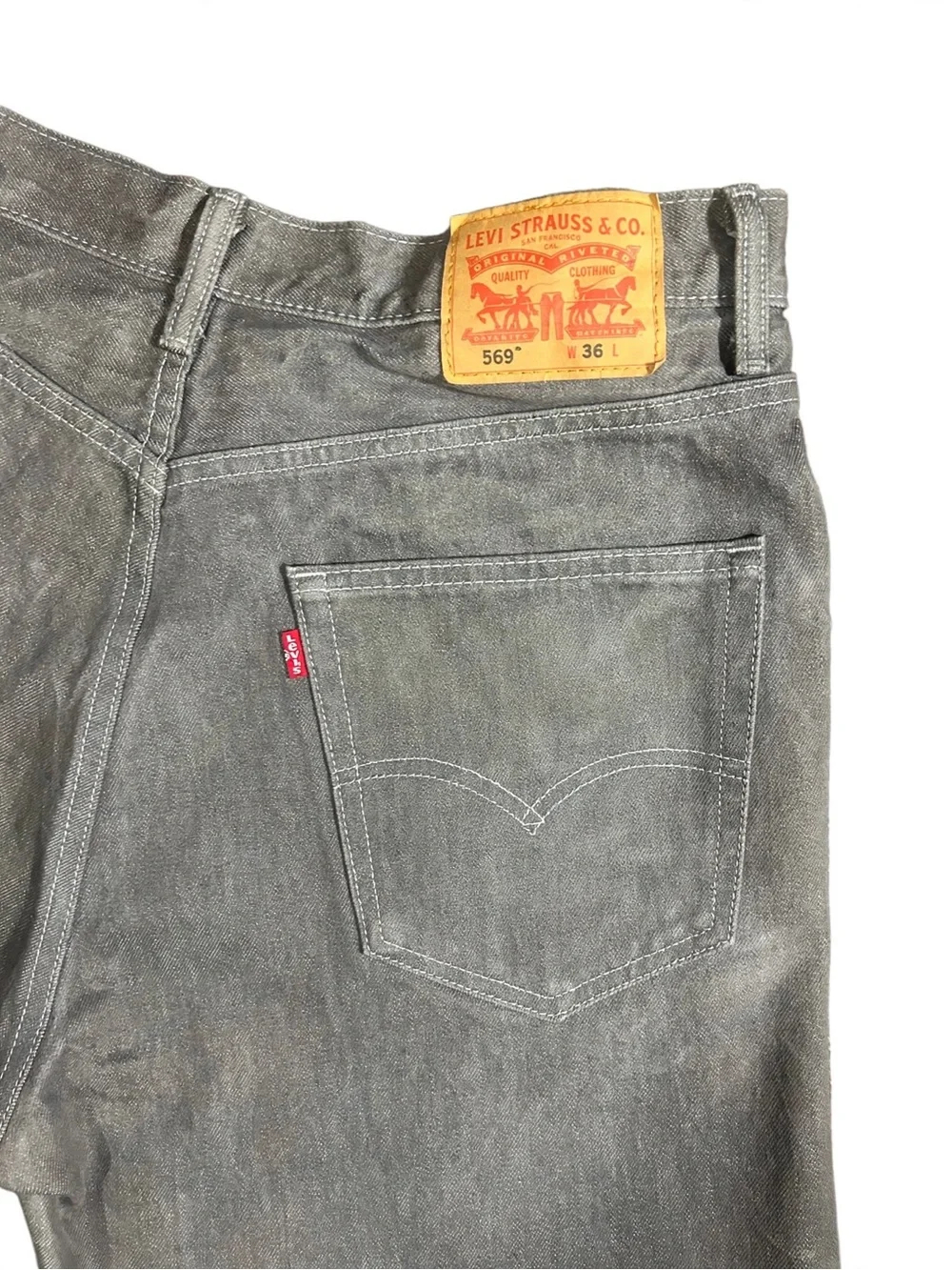 Men's Gray Denim Shorts